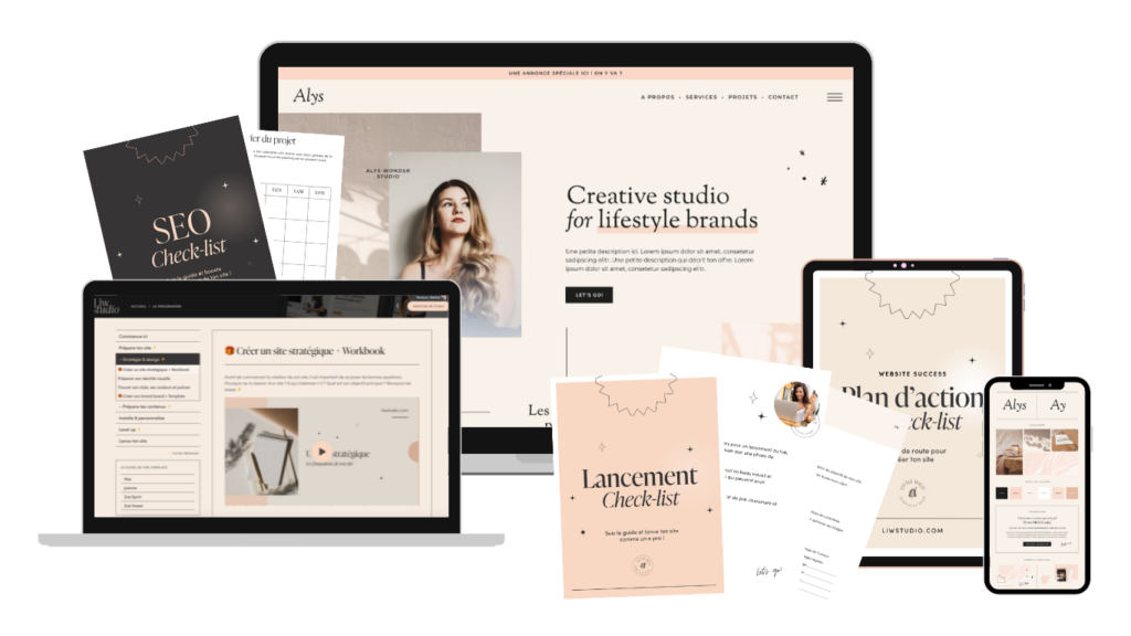 Template WordPress Elementor et formation Website Success