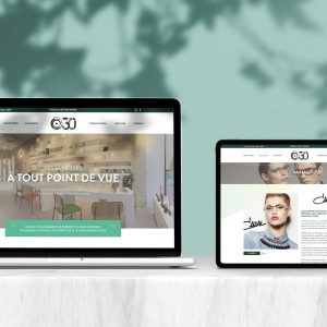 Création de site internet opticien Bayonne - boutique o30 Pays Basque