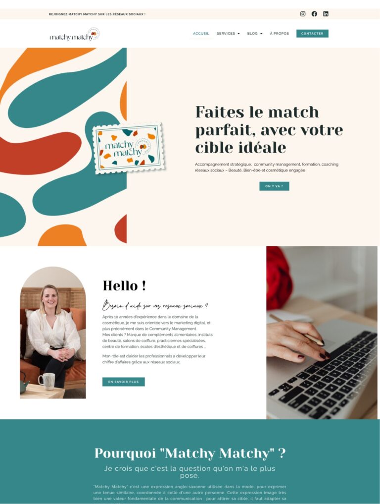 Template WordPress Elementor Rédactrice - Thème WordPress social media