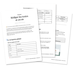 Modele de textes pour site web, workbook d'aide à la rédaction pour site internet