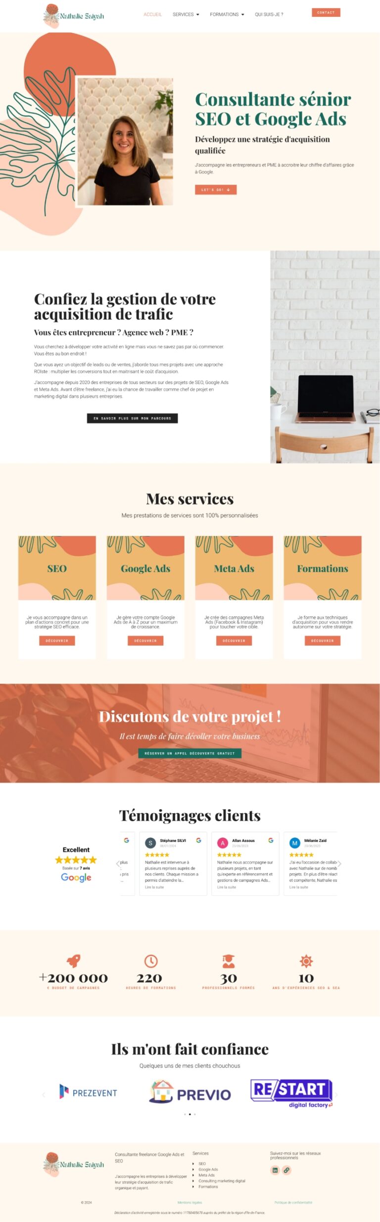 Theme WordPress consultant SEO, Elementor pro template