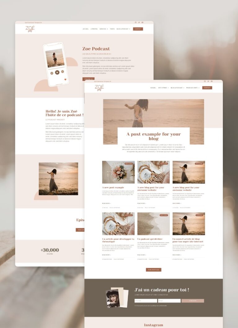 Template Elementor Blog & Podcast